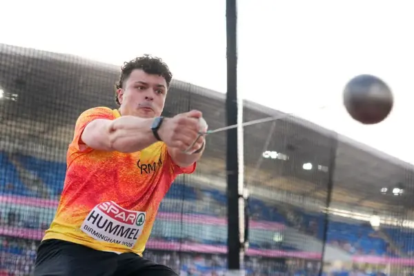 Birmingham: Merlin Hummel gewinnt Silber im Hammerwurf bei Leichtathletik-EM